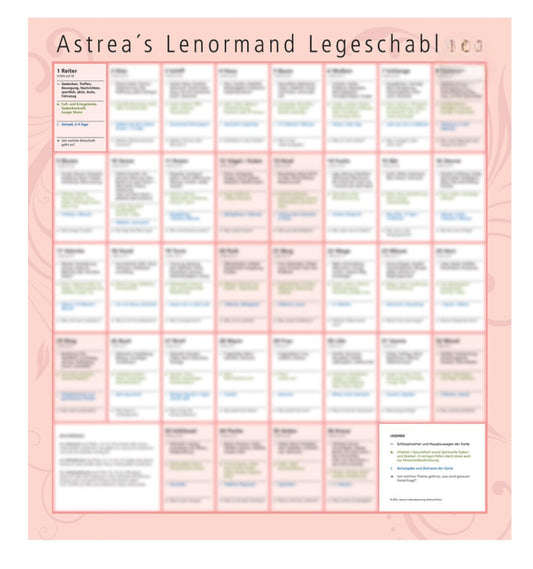 Lenormand Legeschablone Exklusiv